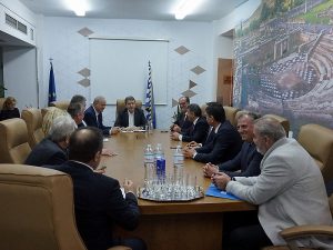 Σύσκεψη του υπουργού Προστασίας του Πολίτη Μιχάλη Χρυσοχοΐδη με τους δημάρχους του νομού Μεσσηνίας