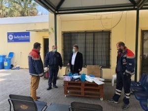 Υποστήριξη φορέων της Μεσσηνίας με υγειονομικό υλικό