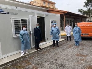 Παράδοση οικίσκου isobox στο Κέντρο Υγείας Μελιγαλά