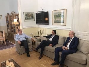 Συνάντηση του περιφερειάρχη Πελοποννήσου με τον περιφερειακό διευθυντή της Εθνικής Τράπεζας