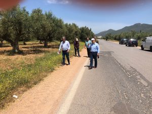 Εγκατάσταση εργολαβίας στο εθνικό οδικό δίκτυο της Π.Ε. Μεσσηνίας
