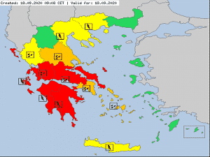 Μέχρι και το πρωί της Κυριακής θα επηρεάζει ο «Ιανός» την Περιφέρεια Πελοποννήσου