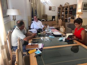 Συνάντηση του περιφερειάρχη Πελοποννήσου Π. Νίκα για το Βιομηχανικό Πάρκο Μεγαλόπολης
