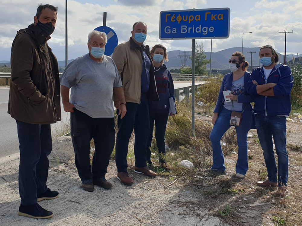 Αυτοψία στην περιοχή των Αθικίων για κατασκευή κόμβου