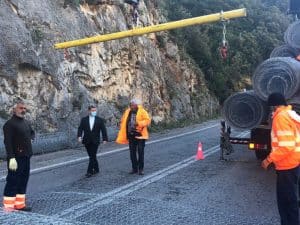 Ξεκίνησε το έργο συντήρησης οδικής ασφάλειας στον δρόμο Καλαμάτας – Σπάρτης, στον Ταΰγετο