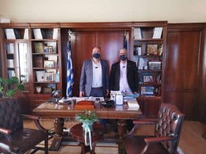 Εργα του Δήμου Κορινθίων στη συνάντηση Τ. Γκιολή με τον αντιδήμαρχο Μελετών και Ανάπτυξης