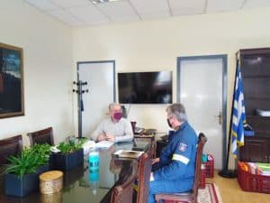 Συνάντηση αντιπεριφερειάρχη Αρκαδίας με τον διοικητή της ΠΕΠΥΔ Πελοποννήσου