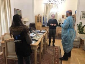 Αρνητικά όλα τα τεστ για κορονοϊό που έγιναν σήμερα Δευτέρα στην έδρα της Περιφέρειας