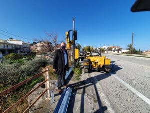 Εργα για την οδική ασφάλεια στο οδικό δίκτυο της Π.Ε. Κορινθίας