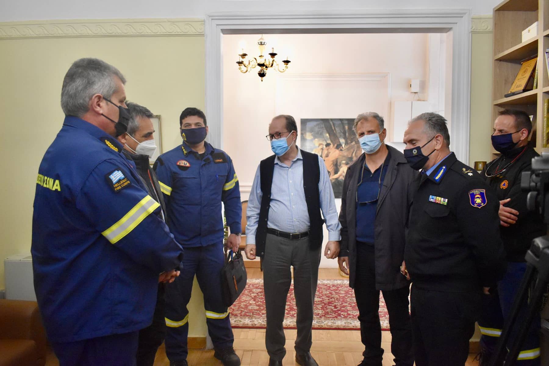 Αντιπροσωπεία του Πυροσβεστικού Σώματος επισκέφθηκε την Τρίπολη για την ίδρυση της 9ης ΕΜΑΚ
