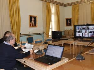 Η πορεία των έργων ΕΣΠΑ στην Π.Ε. Λακωνίας εξετάστηκε σε τηλεσύσκεψη υπό τον περιφερειάρχη Π. Νίκα