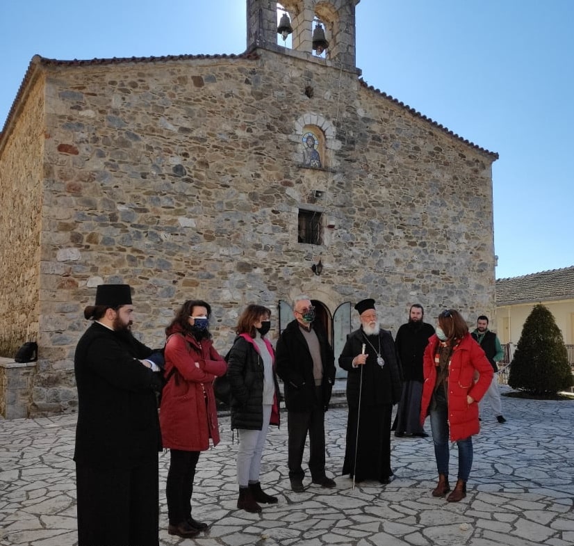 Αυτοψία στη μονή Καλτεζών του αντιπεριφερειάρχη Αρκαδίας και του μητροπολίτη Μαντινείας και Κυνουρίας