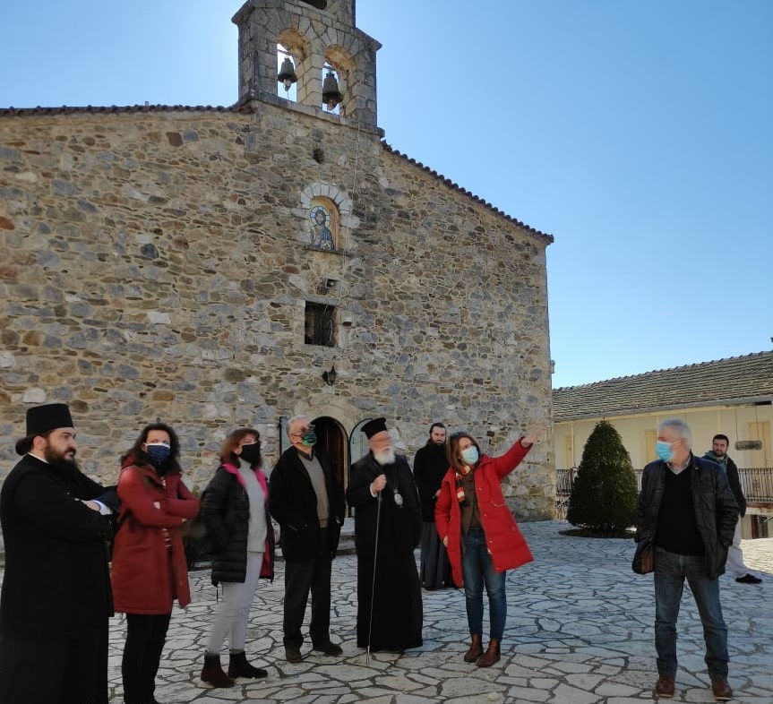 Αυτοψία στη μονή Καλτεζών του αντιπεριφερειάρχη Αρκαδίας και του μητροπολίτη Μαντινείας και Κυνουρίας