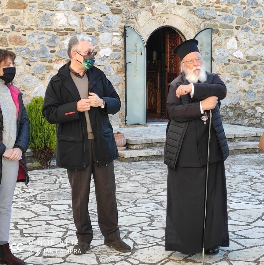 Αυτοψία στη μονή Καλτεζών του αντιπεριφερειάρχη Αρκαδίας και του μητροπολίτη Μαντινείας και Κυνουρίας