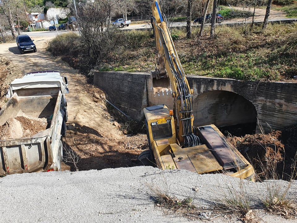 Αυτοψία στο αντιπλημμυρικό έργο στον Μαψό