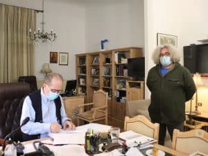 Τρία έργα στην Αρκαδία με προϋπολογισμό 340.000 ευρώ υπέγραψε ο περιφερειάρχης Πελοποννήσου Π. Νίκας