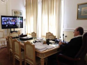 Τηλεδιάσκεψη με τον Υπουργό Οικονομικών Χρήστο Σταϊκούρα