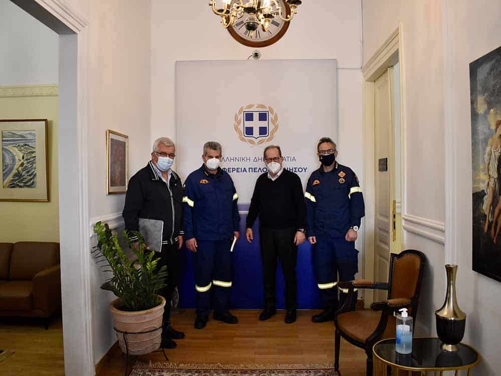 Επίσκεψη Συντονιστή Πυροσβεστικής Πελοποννήσου, Δυτικής Ελλάδος & Ιονίων Νήσων