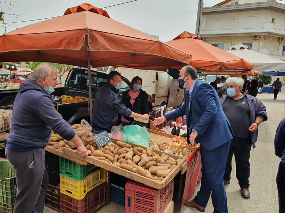 Επίσκεψη Αντιπεριφερειάρχη σε λαϊκή και σφαγεία