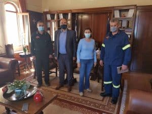 Συνάντηση Αντιπεριφερειάρχη με στελέχη της Πυροσβεστικής Υπηρεσίας
