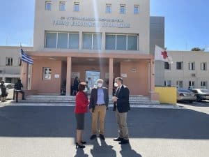 Επίσκεψη Π.Σ. Άγγελου Χρονά στο Νοσοκομείο Κυπαρισσίας