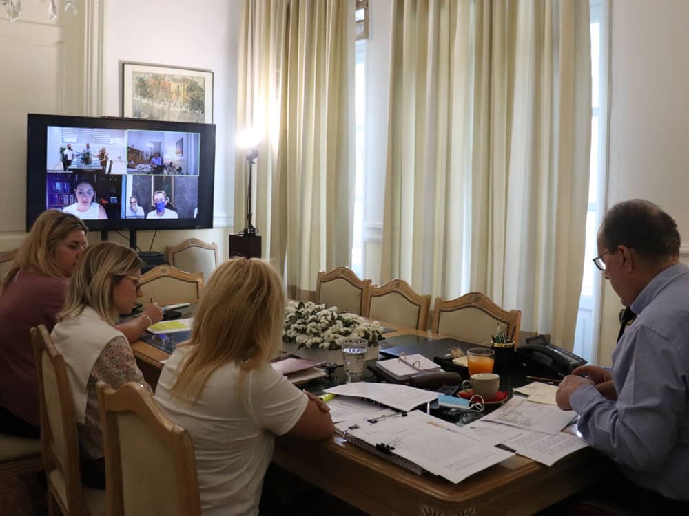 Η συμμετοχή της Περιφέρειας Πελοποννήσου στην φετινή ΔΕΘ αντικείμενο τηλεδιάσκεψης του περιφερειάρχη Π. Νίκα