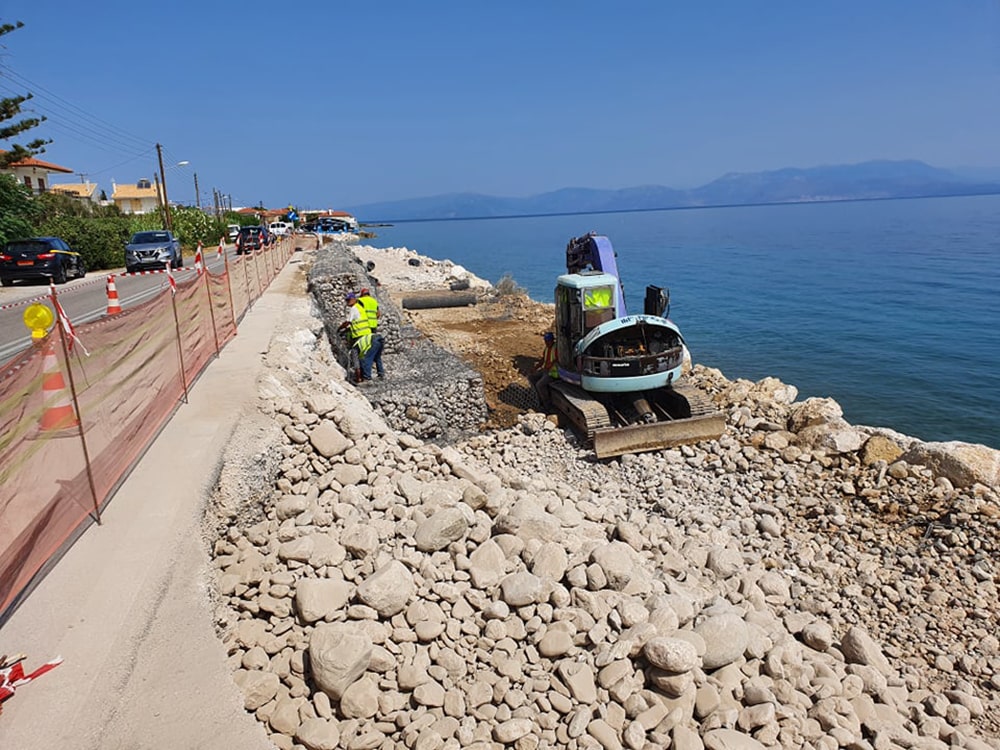 Εργασίες για την αντιμετώπιση της διάβρωσης στον Κορινθιακό Κόλπο