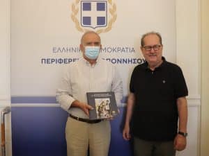Συνάντηση του περιφερειάρχη Πελοποννήσου Π. Νίκα με τον βουλευτή Μεσσηνίας Γ. Λαμπρόπουλο