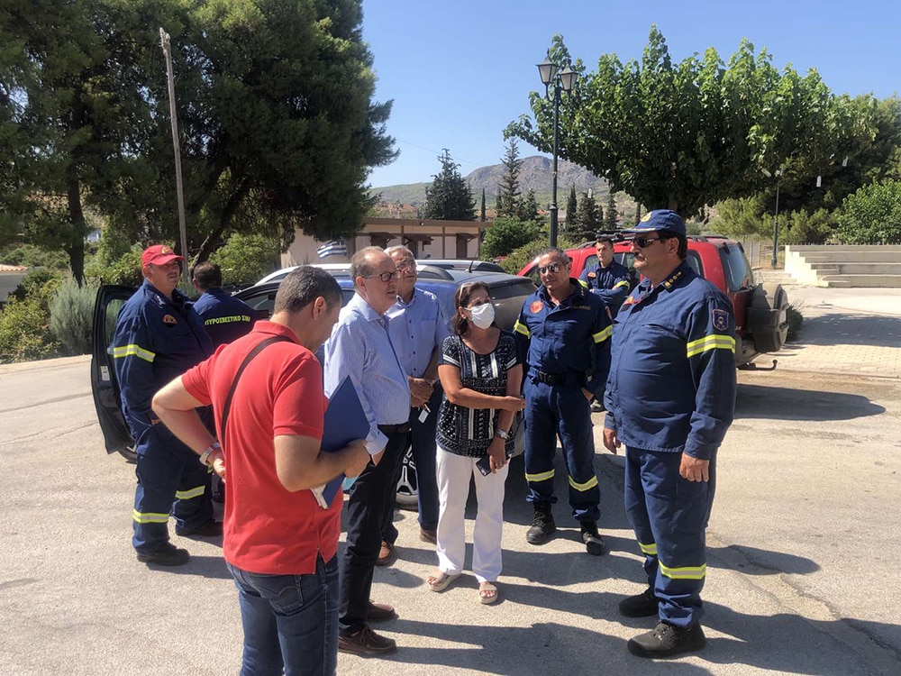 Στην Κορινθία ο περιφερειάρχης Πελοποννήσου Π. Νίκας, αυτοψία σε Ακροκόρινθο και σύσκεψη στα γραφεία της Π.Ε.