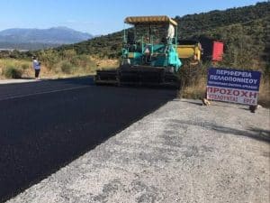Αυτοψία Χρ. Λαμπρόπουλο στις εργολαβίες της Π.Ε. Αρκαδίας στην παλαιά ε.ο. Τρίπολης – Σπάρτης
