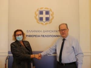 Συνάντηση του περιφερειάρχη Πελοποννήσου Π. Νίκα με την Μ. Σούκουλη