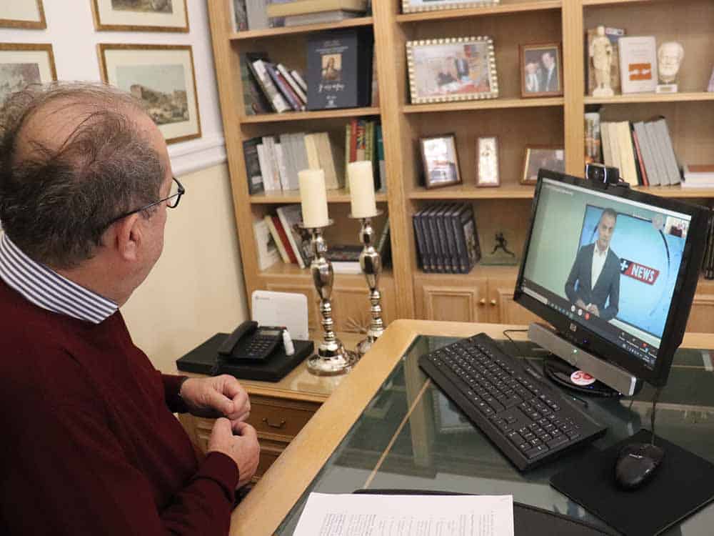 Συνέντευξη του περιφερειάρχη Πελοποννήσου Π. Νίκα σε τηλεοπτικούς σταθμούς της Μακεδονίας