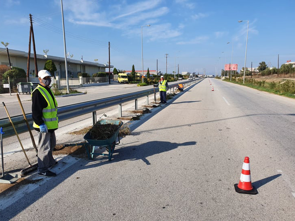 Εργα στο οδικό δίκτυο της Π.Ε. Κορινθίας