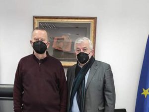 Συνάντηση του αντιπεριφερειάρχη Αρκαδίας Μ. Σκαντζού με τον δήμαρχο Μεγαλόπολης Θ. Χριστογιαννόπουλο