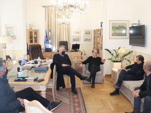 Συνάντηση του Περιφερειάρχη Πελοποννήσου Π. Νίκα με τα Επιμελητήρια των 5 Π.Ε.