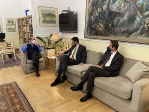 Συνάντηση του περιφερειάρχη Πελοποννήσου Π. Νίκα με στελέχη της Ν.Δ.
