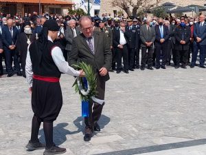 Στις εκδηλώσεις της Αρεόπολης για τον ξεσηκωμό της Μάνης το 1821 παρευρέθηκε ο περιφερειάρχης Πελοποννήσου Π. Νίκας