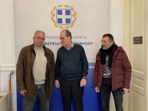 Συνάντηση του περιφερειάρχη Πελοποννήσου Π. Νίκα με τους δημάρχους Σικυωνίων και Νεμέας