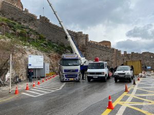Ξεκίνησε στη Μονεμβασία το έργο σταθεροποίησης των βραχωδών πρανών του κάστρουΞεκίνησε στη Μονεμβασία το έργο σταθεροποίησης των βραχωδών πρανών του κάστρου
