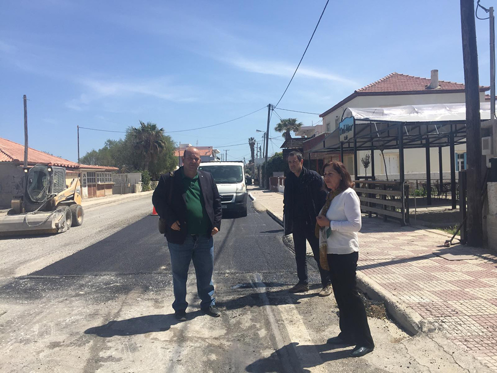 Εργα της Περιφέρειας Πελοποννήσου στην παλαιά εθνική οδό επιθεώρησε η αντιπεριφερειάρχης Κορινθίας