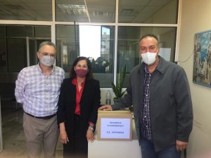 Υγειονομικό υλικό από την Π.Ε. Κορινθίας στο Κ.Υ. Κορίνθου