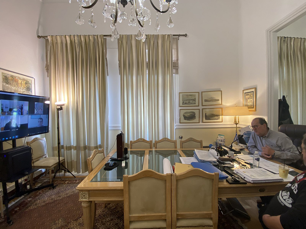 Σύσκεψη υπό τον περιφερειάρχη Πελοποννήσου Π. Νίκα για θέματα Πολιτικής Προστασίας