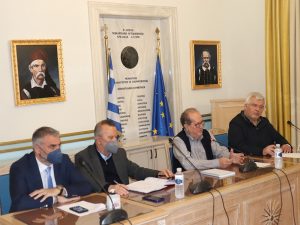 Παρέμβαση του περιφερειάρχη Πελοποννήσου Π. Νίκα στη συνεδρίαση του ΣΟΠΠ του Τμήματος Πολιτικής Προστασίας της Π.Ε. Αρκαδίας