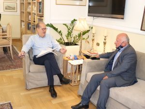 Συνάντηση του περιφερειάρχη Πελοποννήσου Π. Νίκα με τον πρόεδρο της Περιφερειακής Ομοσπονδίας αμεα Πελοποννήσου
