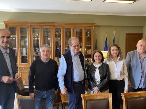 Σύσκεψη υπό τον περιφερειάρχη Πελοποννήσου Π. Νίκα στα γραφεία της Π.Ε. Αργολίδας, στο Ναύπλιο