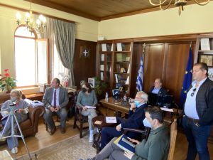 Σε τηλεδιάσκεψη για τον φωτισμού του κάστρου στον Ακροκόρινθο μετείχε ο περιφερειάρχης Πελοποννήσου Π. Νίκας, στην Κόρινθο