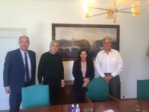 Συνάντηση για θέματα σχετικά με τις εργασίες στην περιοχή της διώρυγας στον Ισθμό της Κορίνθου είχε η αντιπεριφερειάρχης Κορινθίας