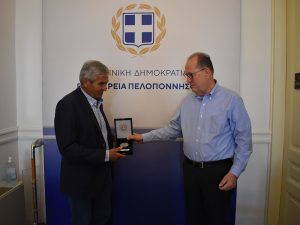 Συνάντηση του περιφερειάρχη Πελοποννήσου Π. Νίκα με τον γενικό διευθυντή Ανάπτυξης της Περιφέρειας