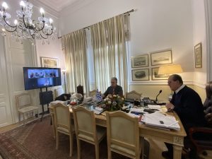 Διοικητικά ζητήματα σε τηλεδιάσκεψη που συγκάλεσε ο περιφερειάρχης Πελοποννήσου Π. Νίκας