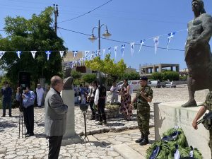 Στην εκδήλωση της επετείου της μάχης του Διρού ο περιφερειάρχης Πελοποννήσου Παναγιώτης Νίκας